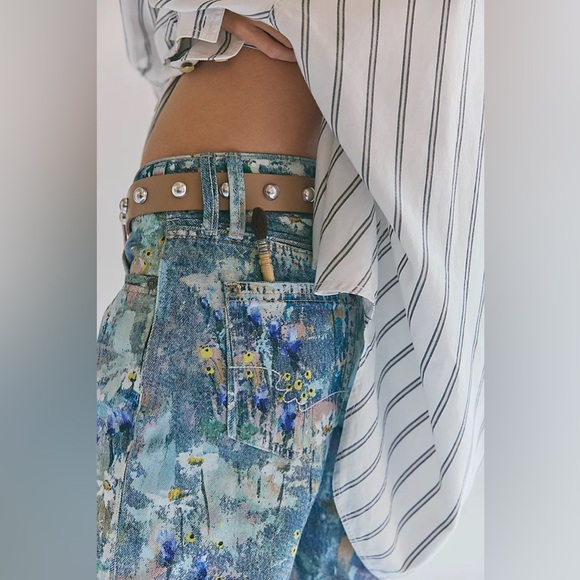 New Free People We The Free Tennessee Low-Rise Illusions Jeans Canvas Sz 26 - Picture 6 of 16